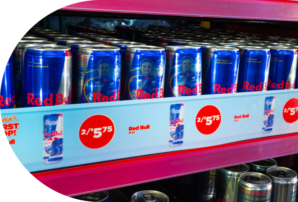 Rows of cans